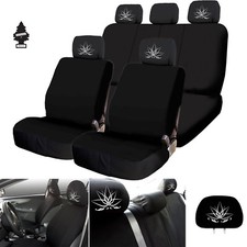 For Mazda New Black Car Truck SUV Seat Covers Lotus Design Full Set with Gift 