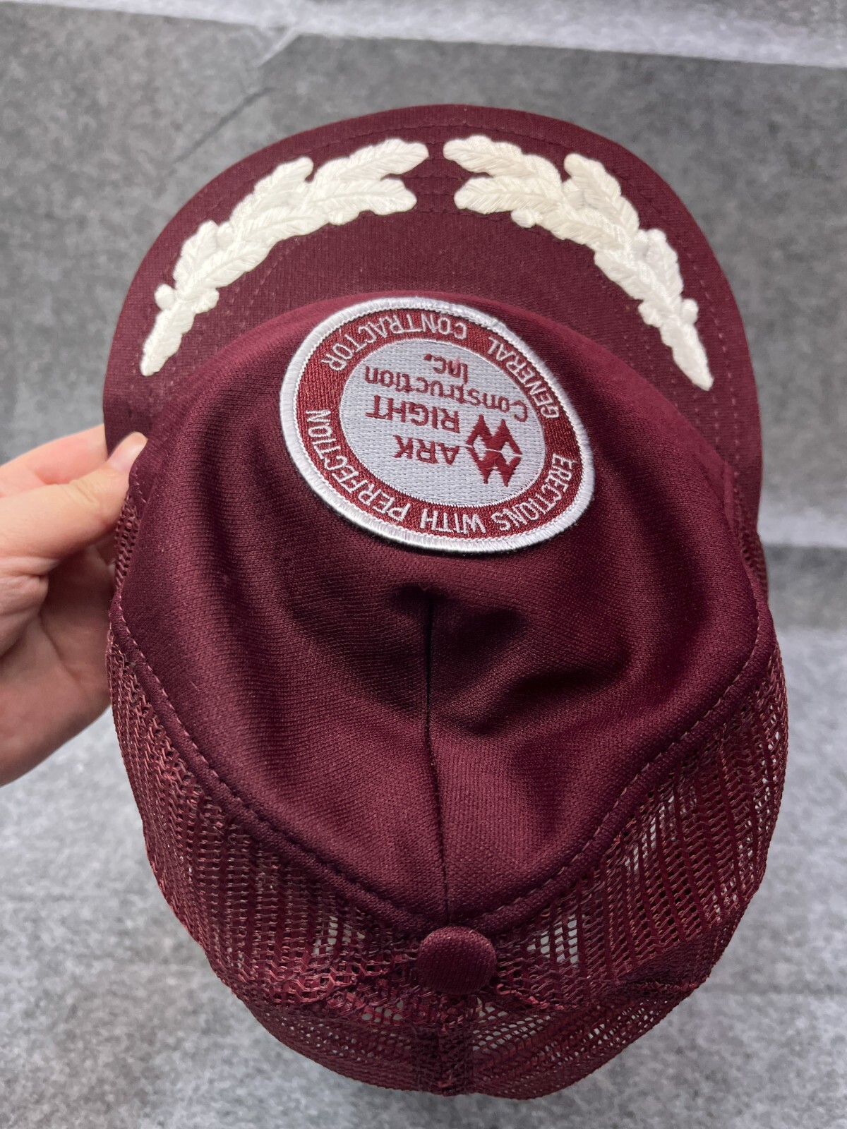 VTG Mark Wright Construction Hat Cap Snap Back Ad… - image 10