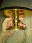 7 In Gold Tone Base To Set Candles On Bottom Is Very Heavy — photo 1