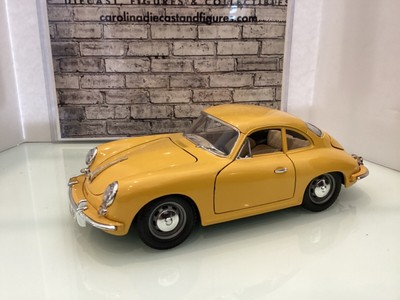 1:18 MAISTO PORSHE 356 B YELLOW ON TAN - 9550