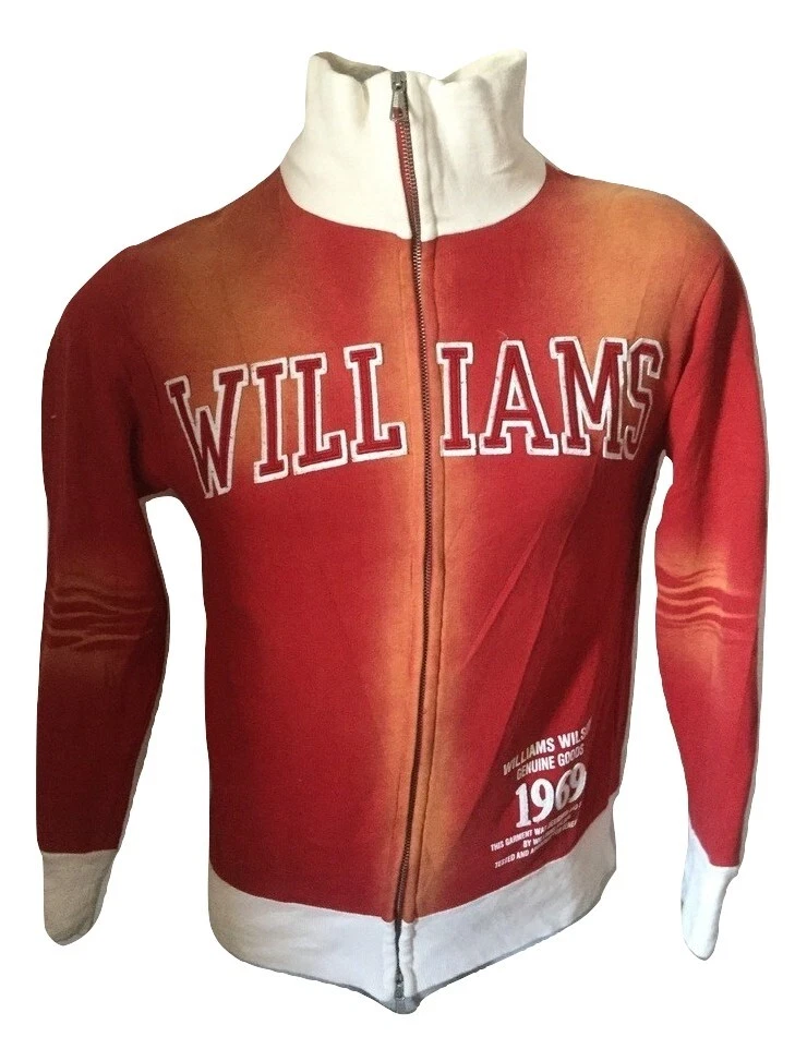 Sweatshirt Men s Sport Williams Wilson Jersey Cotton Full Zip