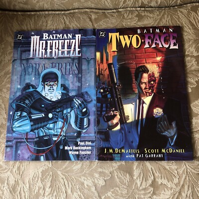 Batman, Mr. Freeze & Batman Two Face DC Comic Books *First Print*
