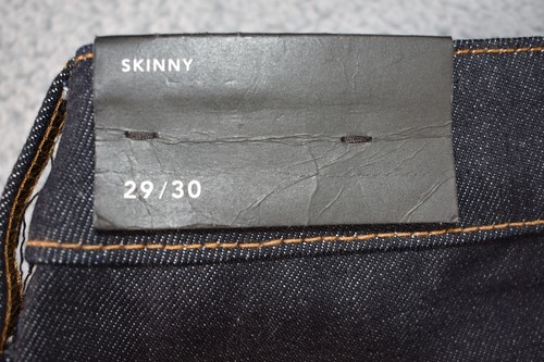American Eagle Skinny Pants Mens Size 29 30 Denim Black Raw - Picture 8 of 10