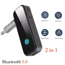 1* USB Wireless Bluetooth Transmitter Receiver For Car Music Audio Aux Adapter