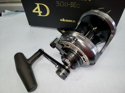 Okuma Makaira MK-30IISEa Two Speed Reel Gun Smoke