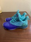Tony Parker Peak Infinity 9 BHM Game Worn Basketball Shoes Teal/Purple Size 12