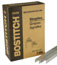 Genuine Case of 20 Boxes Bostitch SB1030203/82.9M 3/8" Staples for P51-10B