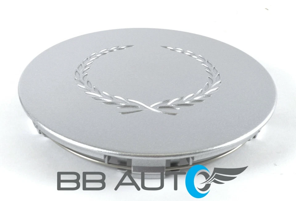 JUEGO DE 4 TAPACUBOS CENTRALES DE RUEDA PLATEADOS NUEVOS CADILLAC DEVILLE SEVILLE ELDORADO DTS Foto 3 de 4