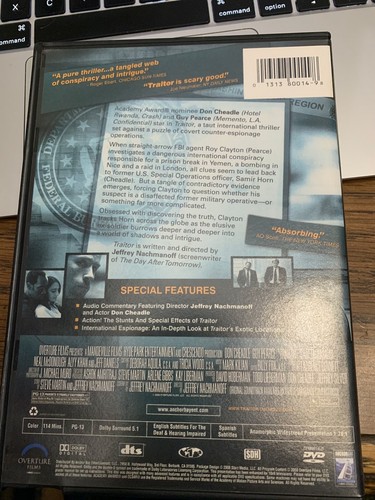 Traitor DVD Jeffrey Nachmanoff(DIR) 2008. - Picture 2 of 4