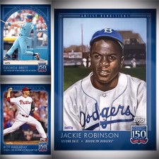 🛑👀 Topps 150 Years Of Baseball #64-#66 Brett, Halladay, & Robinson 🔥