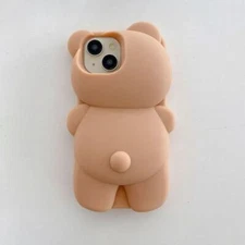 3D Cute Animal Cartoon Silicone Case for iPhone 17 Pro Max 16E 16 15 14 13 12 11