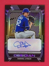 2021 Panini Obsidian Daniel Lynch 74/99 Autographs Electric Etch Purple #3