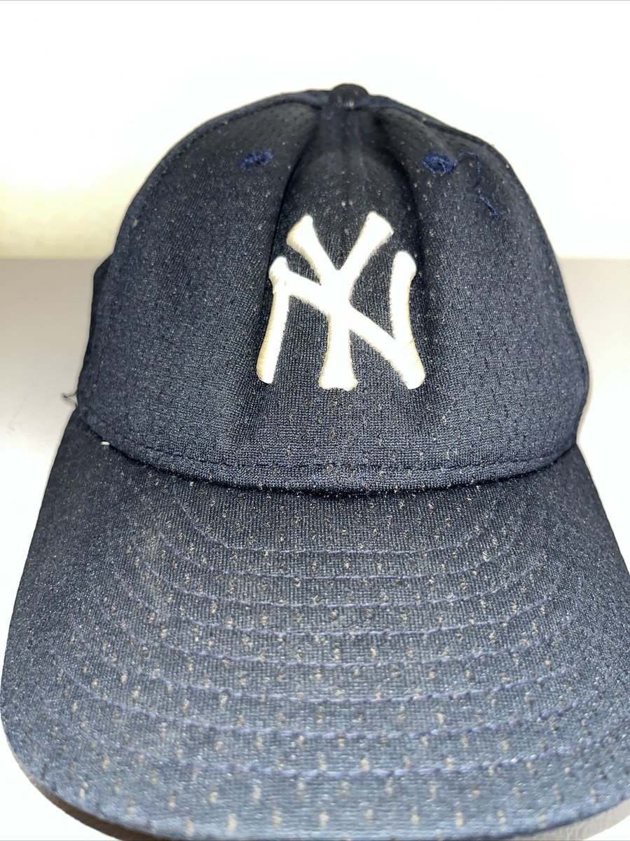 Vintage New Era New York Yankees Fitted Jersey Mesh Hat Blue