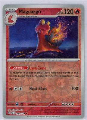 Pokemon TCG Magcargo 029/162 Temporal Forces Reverse Holo Rare | eBay