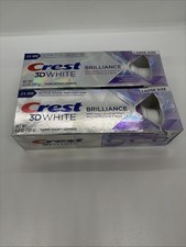 2 Crest 3D White Brilliance Toothpaste New Vi...