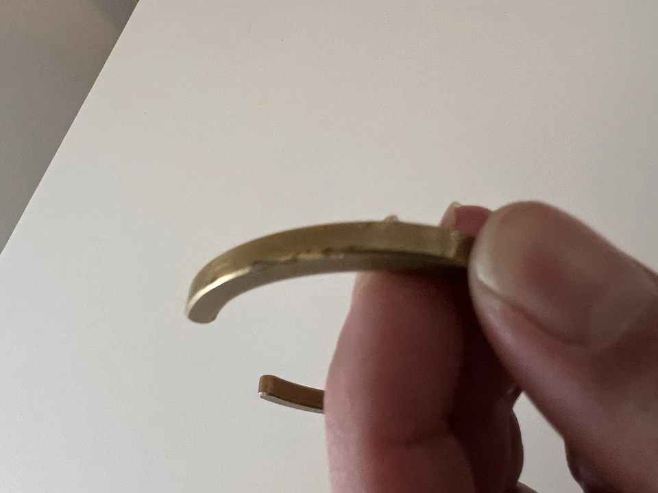 Brazalete de latón para hombre o mujer con algunos rasguños/carácter Foto 4 de 4