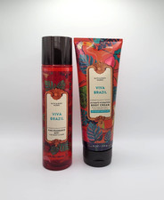 Bath  Body Works Viva Brazil Fine Fragrance Body Mist  Body Cream Set of 2