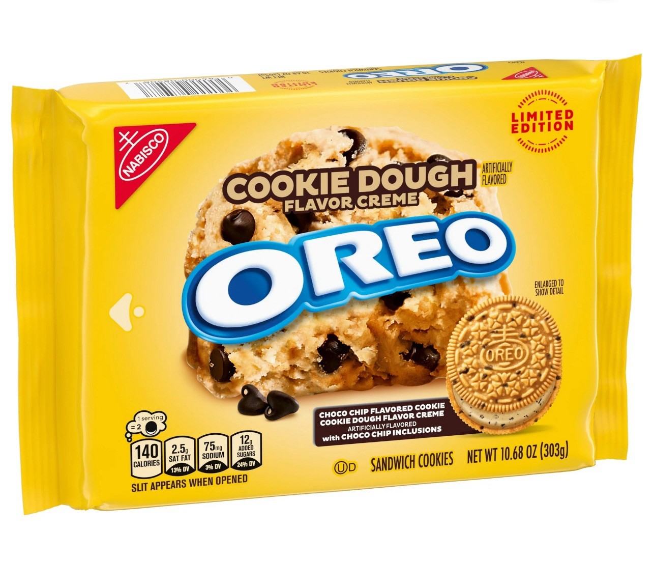 2 PK - OREO Limited Edition Cookie Dough Sandwich Cookies 10.68 oz