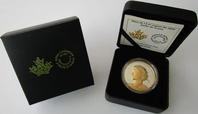 Kanada 1 Dollar 2024 Peace Dollar 1 Oz Silber Ultra High Relief - Bild 1 von 3