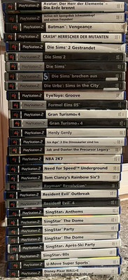 Sony PS2 PlayStation 2 Spiele-Wahl große Auswahl Singstar, Need for Speed, Crash