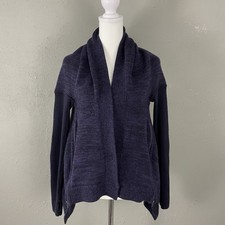 Lululemon Women's Size 10 Wrap It Up Knit Cardigan Sweater Merino Wool Purple
