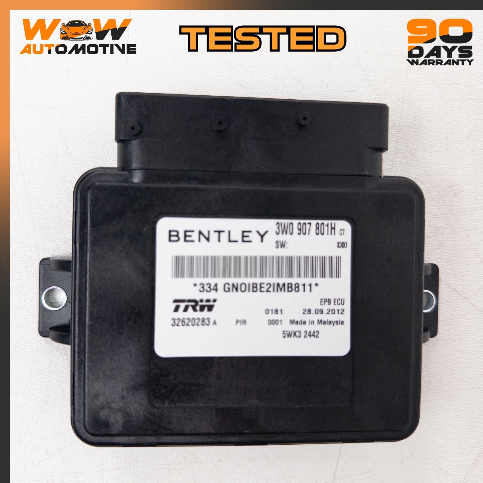 12-19 BENTLEY FLYING SPUR GT GTC ELECTRONIC PARKING BRAKE CONTROL MODULE OEM