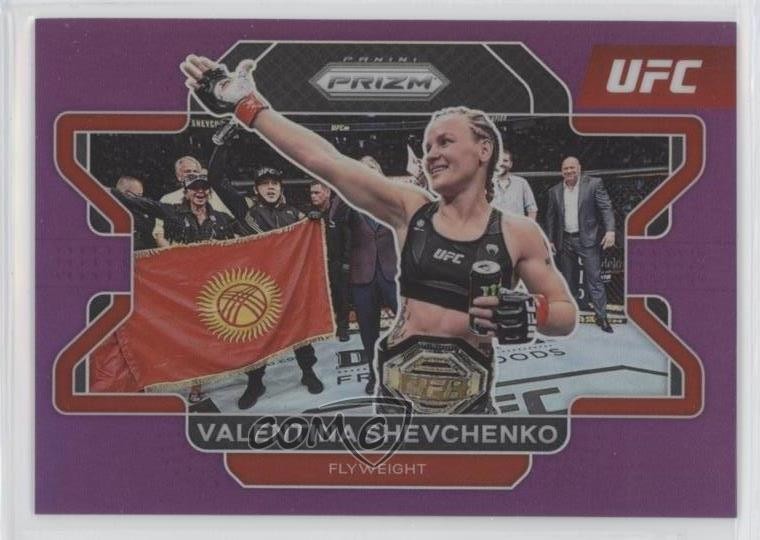 2022 Panini Prizm UFC Purple Prizm 50/149 Valentina Shevchenko #52 pj5