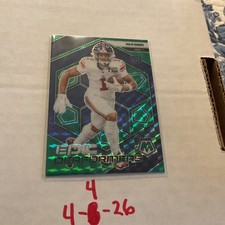 2025 Panini Mosaic - Epic Performers Malik Nabers #11 Green Mosaic Prizm