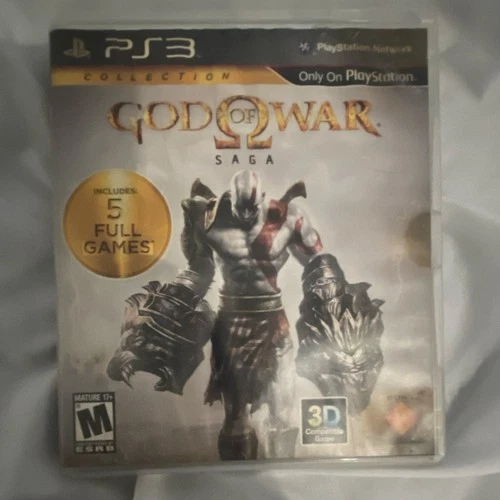 God of War Saga PS3 5 Full Games Bonus Content Trophy Support 2012 NTSC
