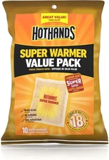 HotHands Body & Hand Super Warmers 10 Pack Up to 18 Hours Heat