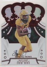 2020 Panini Chronicles Draft Picks Crown Royale Mirror Red Denzel Mims #44 01su