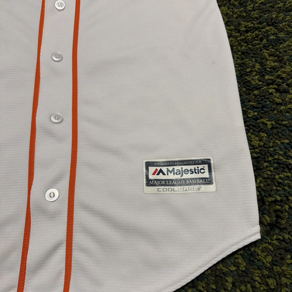 Camiseta majestuosa Justin Verlander Gold Rush 2017 de los Houston Astros MLB para hombre talla pequeña Foto 2 de 4