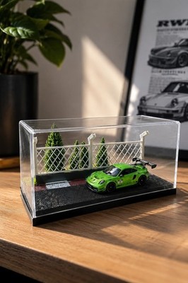 1:64 Rennbahn Diorama Display Szene für Diecast Autos JDM Sportwagen