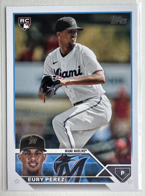 2023 Topps Update Series - Eury Perez #US139 (RC), Miami Marlins