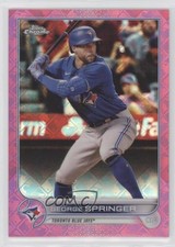 2022 Topps Chrome Logofractor Edition Pink Refractor 83/199 George Springer 4z8