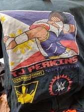 WWE TJ Perkins Cruiserweight Superstar Shirt - Large - Black - Nintendo Graphic