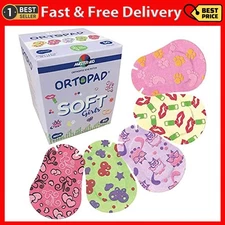 Ortopad® Soft Bamboo Girls Eye Patches, 50/Box (Regular Size, 4+ yrs) Texture...