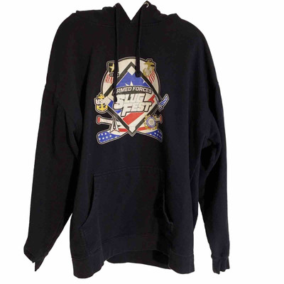Independent Armed Forces Baseball SLUG FEST 2XL Hoodie Navy Blue Midweight