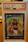 2024 Panini  Optic - Rated Rookie Caleb Williams #201 Purple Shock Prizm (RC)