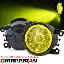 Pair yellow LED Fog Light Bumper Driving Lamp for Subaru Impreza 2020 2021-2024