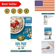 Single-Serve Organic Flax Plus Instant Oatmeal, 14 oz - Grab and Go Breakfast