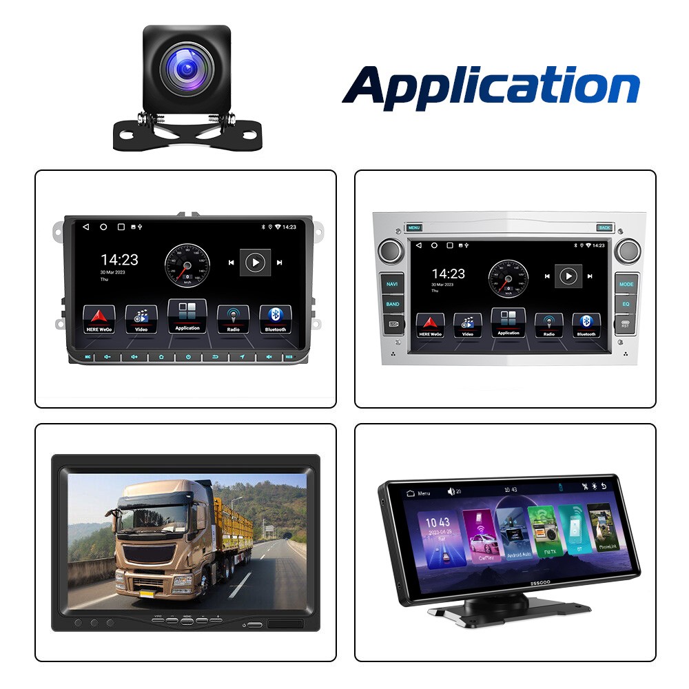 12 LED Rear View Parking Camera Reverse Camera Car Waterproof Night Vision - Image 9