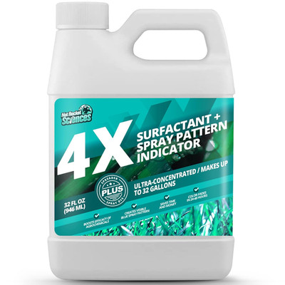 32Oz 4X Spray Pattern Indicator Dye + Surfactant, Makes 32 Gallons of Wetting Ag