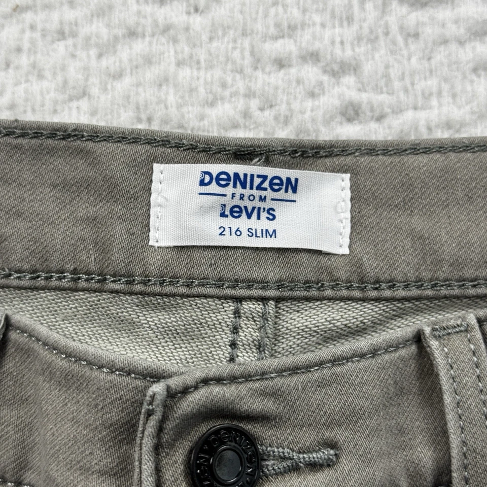 Denizen Levi Jeans Para Hombre 33x30 Gris 216 Slim Elastizado Grunge Escuela Denim Foto 3 de 4
