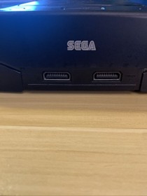 Sega Saturn Black Console Bundle (Tested) - Game, 2 Controllers, Power/AV Cables
