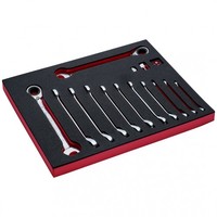 Bahco Fit&Go 2/3 Schaumstoffeinlage Knarren-Ring-MaulschlüSsel-Satz - 15-Tlg.