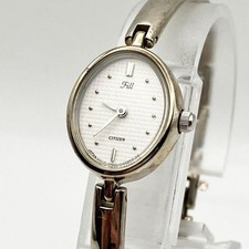 Working condition Citizen Phil women's bangle watch, silver.