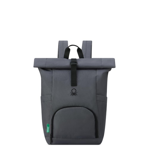 United Colors of Benetton Be Rolltop Laptop Backpack Anthracite