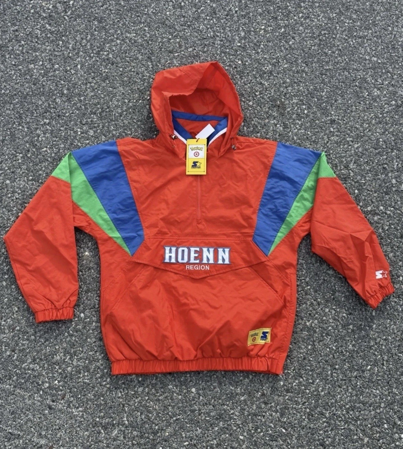 Pokemon x Target Starter Pullover Jacket Red Hoenn Region Size XL PRESALE