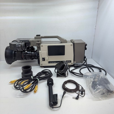 #ad Vintage Hitachi FP 7 ENG Video Camera Bundle w Lens Anton Bauer Battery Mic Cab $230.00